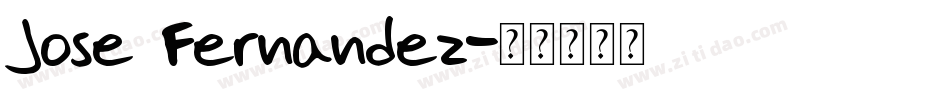 Jose Fernandez字体转换